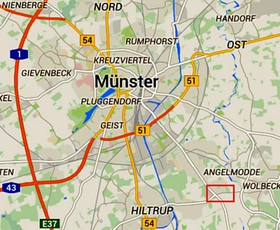 Lage in Münster